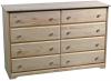 image of Pine 8 Drawer Dresser
