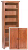 image of Alder McKenzie 72x24 Bookcase with Doors