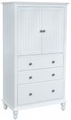 image of Parawood Cottage Armoire, Beach White