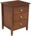 image of Parawood Brooklyn Nightstand with Pullout Tray, Espresso