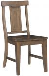 image of Parawood Luxe Ladderback Chair, Pewter & Taupe