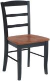 image of Parawood Madrid Chair, Black/Cherry
