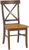 image of Parawood X Back Chair, Cinnamon/Espresso