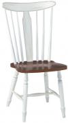 image of Parawood Bridgeport Chair, Alabaster & Espresso