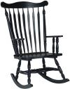image of Parawood Colonial Rocker, Antique Black