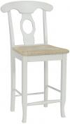 image of Parawood Empire Stool, Linen