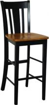 image of Parawood San Remo Stool, Black/Cherry