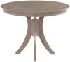 image of Parawood Cosmopolitan Siena Pedestal Table, Weathered Gray