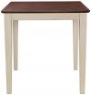 image of Parawood 30 Inch Square Table Top & Legs, Almond & Espresso