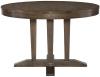 image of Parawood Luxe Round Pedestal Table, Pewter