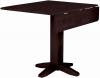 image of Parawood 36 Inch Dropleaf Table, Rich Mocha