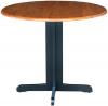 image of Parawood 36 Inch Dropleaf Table, Black/Cherry