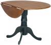 image of Parawood 42 Inch Dropleaf Table, Black/Cherry