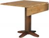 image of Parawood 36 Inch Dropleaf Table, Cinnamon/Espresso