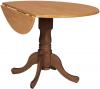 image of Parawood 42 Inch Dropleaf Table, Cinnamon/Espresso