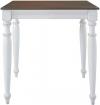 image of Parawood Solid Top Gathering Table, Alabaster & Espresso