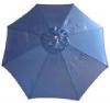 image of Navy 9 Foot Diameter Umbrella with Solid Wood Pole