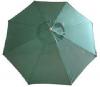 image of Hunter Green 9 Foot Diameter Umbrella with Solid Wood Pole