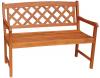 image of Acacia Oiled 2 Seater X-Back Bench
