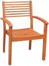 image of Acacia Oiled Stacking Arm Chair