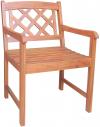 image of Acacia Oiled Latticeback Arm Chair