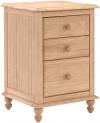 image of Parawood Cottage 3 Drawer Nightstand
