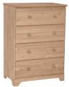 image of Parawood 4 Drawer Chest