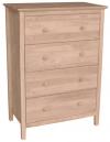 image of Parawood Brooklyn 4 Drawer Chest