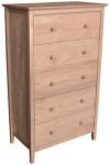 image of Parawood Brooklyn 5 Drawer Chest