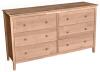 image of Parawood Brooklyn 6 Drawer Dresser
