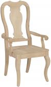 image of Parawood Queen Anne Arm Chair