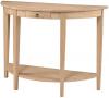 image of Parawood Half Moon Console Table