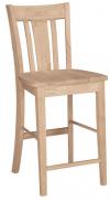 image of Parawood 24 Inch Tall San Remo Stool