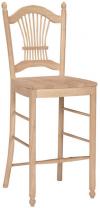 image of Parawood 30 Inch Tall Sheaf Back Stool