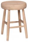 image of Parawood Scoop Seat Swivel Stool