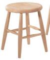 image of Parawood Scoop Seat Stool