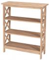 image of Parawood X-Sided Bookcase, 36 Inch