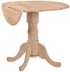 image of Parawood Round Dropleaf Pedestal Table
