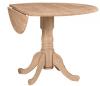 image of Parawood Dropleaf Pedestal Table